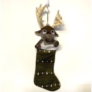 DISNEY Frozen SVEN Plush Stocking Animated Musical Sings Moves 2015